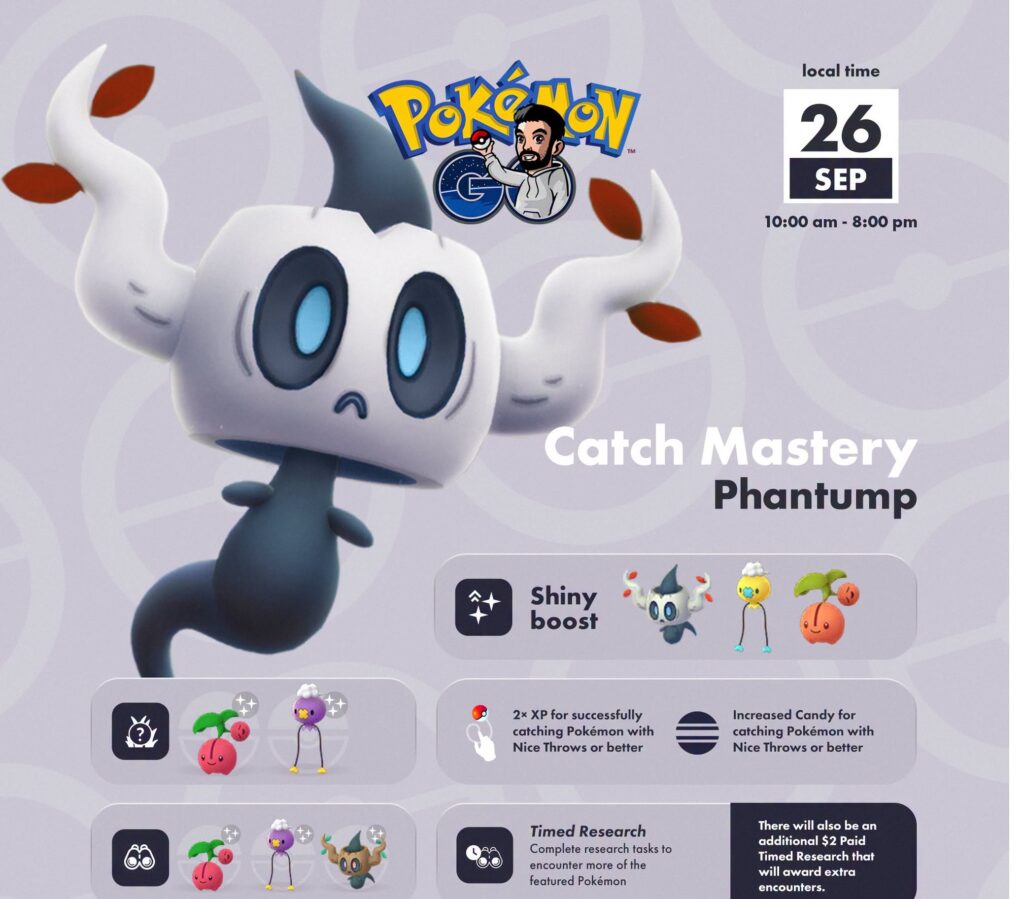 Phantump Catch Mastery 2026 Event Guide: Shiny Odds, Spawns & Bonuses Phantump Catch Mastery